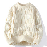 Men's Winter Thermal Knit Sweaters Men's Loose Casual Jumper Brand Clothing Men's Long Sleeve Knit Sweaters/Man Pullover 4XL-M