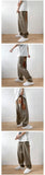 Trendy Hong Kong Style Men's Cargo Pants Loose Fit Straight Leg Casual Pants Youth Long Versatile For Various Scenes