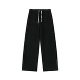 FOESCE Grey Black Sweatpants Men Fashion Oversized Wide Leg Pants Men Streetwear Loose Straight Sports Pants Mens Joggers Trousers