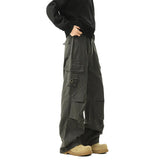 FOESCE Men Cargo Pants Men Casual Multi-Pocket Cotton Overall Trousers Easy Wash outdoors Army Green Joggers Pants Male Dropshipping