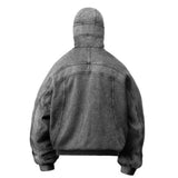 FOESCE 2025 Autumn/Winter New Y2K Retro Personalized Hip Hop Harajuku Trendy Pocket Zipper Splicing for Vintage Hoodie Sweatshirt