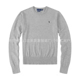 FOESCE Autumn/Winter New Men's Sweater Casual Slims Round Neck Pure Cotton Knitted Top Smooths Your Silhouette Male Pullover