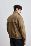 Spring New Product Business Gentleman Casual Stand Up Collar Jacket Top Light Mature Style Versatile Spring Autumn Coat Men's