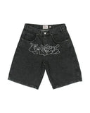 Y2K Vintage Shorts Harajuku Hip Hop Printing Baggy Denim Gym Shorts Summer New Men and Women Gothic Basketball Shorts Streetwear