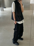 FOESCE  High street overalls for men and women 2025 Summer Fashion Brand Large Pocket Straight Loose Wide Leg Casual jogger Pants