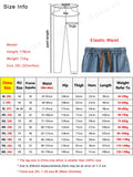 FOESCE 2025 Autumn New Men's Cargo Jeans Big Size 8XL 7XL 6XL String Banding Cotton Wide Leg Denim Pants Straight Baggy Jean Trousers