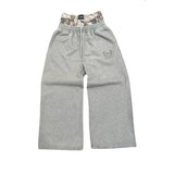 FOESCE Y2K pants vintage Harajuku double Embroidered waist Sweatpants Men Wome Hip Hop Casual High waisted Wide Leg Pants Streetwear