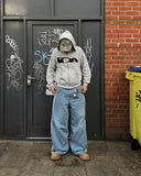 FOESCE Y2K baggy men Jeans NEW Splicing embroidery Striped high quality Jeans Harajuku men women Hip Hop streetwear Casual Loose jeans