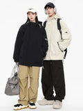 Foesce New Winter Men's Parkas Korean Fashion Hooded Windbreaker Padding Coat Men/Women Unisex Style Thicken Warm Jackets