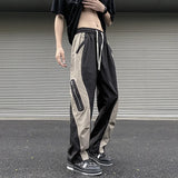 Techwear Parachute Cargo Pants Men Patchwork Zipper Loose Casual Trousers Male Summer Streetwear Hip Hop Spliced 5XL