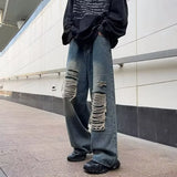 Denim Straight Pants for Mens Clothes Men's Baggy Jeans Men Trousers Free Shipping Hip Hop Korean High Quality Clothing 2024 New