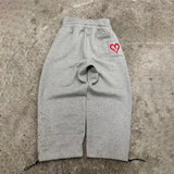 FOESCE Y2K Double Waist Jogger Pants Men Poker Embroidery Pattern Sagging Pants Street Hip Hop Gym Sportwear Unisex Baggy Sweatpants