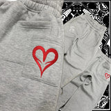 FOESCE Y2K Double Waist Jogger Pants Men Poker Embroidery Pattern Sagging Pants Street Hip Hop Gym Sportwear Unisex Baggy Sweatpants
