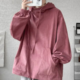 FOESCE Autumn Stand Collar Hoodies Sweatshirts Men Woman Fashion Pink Black Khaki Hip Hop Hoody Male Brand Casual Loose Tops