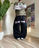 FOESCE Trendy Brand Retro Streetwear Trousers Y2K Harajuku Hip-hop Casual Loose Straight Pants Men Goth Punk Letter Print Baggy Jeans
