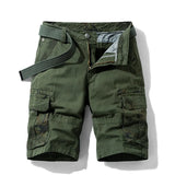 FOESCE New Summer Men Cargo Camouflage Shorts Mens Cotton Beach Multi Pocket Shorts Man Spring Casual Joggers Shorts Male Dropshipping
