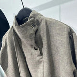 FOESCE Y2K Shirt For Mens Patchwork Irregular Symmetrical Designer Long Sleeved Shirt Autumn Casual Loose Outerwear Sport Shirt Unisex