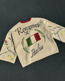 FOESCE New Autumn and Winter Jumper Oversized Pattern Sweater Women Harajuku Gothic Long Sleeved Men Sweaters Pullover Round Neck Tops