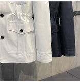 FOESCE Autumn Winter Vintage Workwear Jackets For Men Multi Pocket Slim Fit Coat British Style Fashion Tops Windbreaker Streetwear