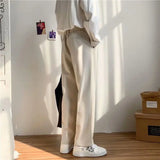 Spring Autumn Fashion High Waist Casual Pants Men's Clothing Solid Temperament Loose All Match Pockets Korean Style Y2K Trousers