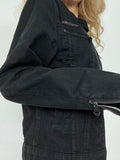 FOESCE Rockmore Streetwear Double Zipper Denim Jackets Solid Casual Vintage Long Sleeve Outerwear Harajuku Cargo Style Women's Coats