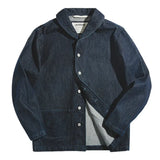 FOESCE Maden Lapel Jeans Jacket 13.5 Oz Multi Pockets Coat Men’s Vintage Deck Workwear Denim Shirts Quality Fashion Clothes For Male