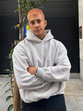 Spring Autumn New Men's Large Size Casual Sports Solid Simple Hooded Sweatshirt Fashion Oversize Loose Male Pocket Hoodie