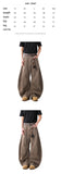 FOESCE Unisex Brown Loose Fit Wide Leg Casual Pants Sportswear Lounge Joggers Street Fashion Athleisure Trendy Stylish Design Comfort