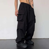 Harajuku Oversized Cargo Parachute Pants Men Streetwear Vintage Y2k Hip Hop Wide Leg Joggers Baggy Casual Sweatpants Techwear