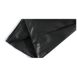 FOESCE Chic Leather Pants High Street Trendy Drawstring Elastic Waist Straight Wide Leg Trousers Summer Hip Hop Trouser Male Clothing
