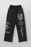 FOESCE New American sweatpants Gym fitness running stretch collaboration anime cool jogger cotton terry printed wide-leg casual pant