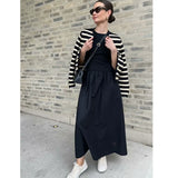 FOESCE Dresses Summer Women's 2025 New Chic Slim Simple Elegant Holiday Dress Street Women's Comfortable Youth Dress