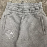 FOESCE Y2K Double Waist Jogger Pants Men Poker Embroidery Pattern Sagging Pants Street Hip Hop Gym Sportwear Unisex Baggy Sweatpants