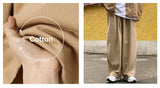 FOESCE 100% Cotton Baggy Pants Men Wide Leg Oversize Japenese Y2k Ankle-length Long Harem Trousers Casual Sport 2024 New