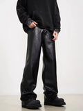FOESCE 2025 New American Style High-end Feel Men's Casual Pants Vintage Straight-leg Loose-fit Trendy Trousers For Leisure