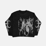 FOESCE 2025 Autumn/Winter Men's and Women's Hip Hop Hoodies Knitted Sweaters Retro Street Top Y2k Harajuku Fashion Trendy Clothing