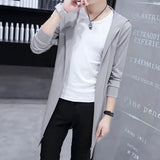FOESCE Autumn Men Fashion Korean Style Long Trench Coat Hooded Cloak Abrigo Hombre Men Punk Hip Hop Cardigan Casual Streetwear Cape