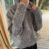 Autumn Men's Clothing Luxury Leisure Hooded Sweatshirt Korean Streetwear Retro Solid Long Sleeve Fashion Pullover Hoodie