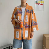 FOESCE Japanese shirt men kimono Chinese kimono geisha new arrival Japanese street clothing harajuku kimono