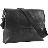 FOESCE Travel Bags PU Leather Handbag Adjustable Travel Shoulder Bag Cross Body Bag Mens Carry Bag Tote Bag Large Capacity Handbag