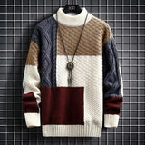 Men's Autumn Winter Japanese Style Thickened Knitted Sweater Trendy Korean Version Casual Scene Other Material Pullovers
