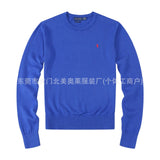 FOESCE Autumn/Winter New Men's Sweater Casual Slims Round Neck Pure Cotton Knitted Top Smooths Your Silhouette Male Pullover
