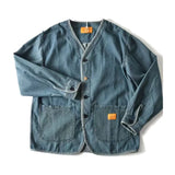 Cityboy Spring Autumn Coat Men Japanese Streetwear Fashion Loose Casual Denim Baseball Jacket Cargo Jeans Coat Outerwear