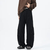 FOESCE Patchwork style Men's Baggy Straight Jeans Personality unisex Fashion Korean High Street Denim Pants Streetwear Male Trousers