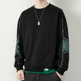 FOESCE 2025 Youth Men's Round Neck Solid Color Casual Sweater Bottoming Shirt Sweatshirt Spring Clothes Tops Shadowless