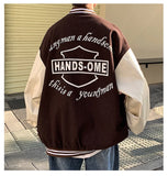 FOESCE Baseball suit men's casual coat men's spring and autumn 2025 new loose fashion American oversize jacket anorak casacos mens 2025