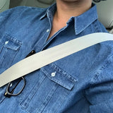 Autumn Men's Light Luxury Retro Popular Denim Shirt Leisure Long Sleeve Button-down Premium Solid Color Business Pocket Shirt