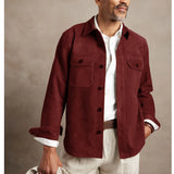 FOESCE Men's New Suede Jacket Casual Single-breasted Jacket Man Jackets Men's Winter Coats Mens Clothing Coat Clothes Spring 2025