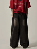 Y2K Jeans Women Vintage Oversize Denim Pants Female Distressed Wide Leg Trousers Retro Streetwear Hip Hop Loose Casual