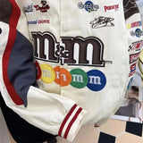FOESCE 2025 New Style Women's Baseball Jacket Loose Hip Hop Casual Embroidered Couple Jacket Top For Spring Autumn